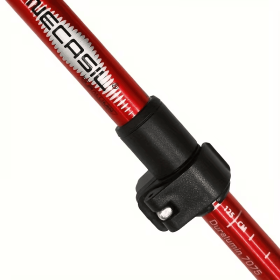 125cm Max Length 5-Section Folding Trekking Poles, Collapsible to 32cm Portable Hiking Walking Sticks