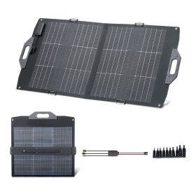 100W Bifacial Solar Panel, 16BB N-Type Foldable Monocrystalline Solar Panel Charger 24% Efficiency, Portable with MC4 Output, USB-A (QC3.0)