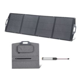 200W Foldable Solar Panel, 24% High-Efficiency Portable Monocrystalline Solar Panel Charger with MC4 Output, USB-A, Type-C & DC Ports
